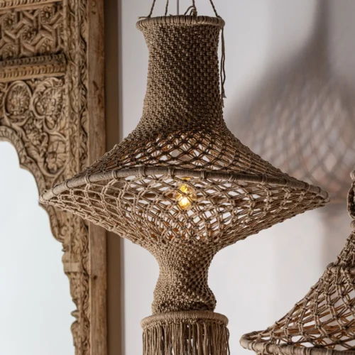 Suspension Bera coton marron Vical Home — vue 5