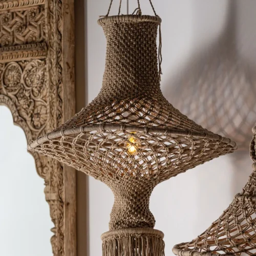 Suspension Bera coton marron Vical Home — vue 6
