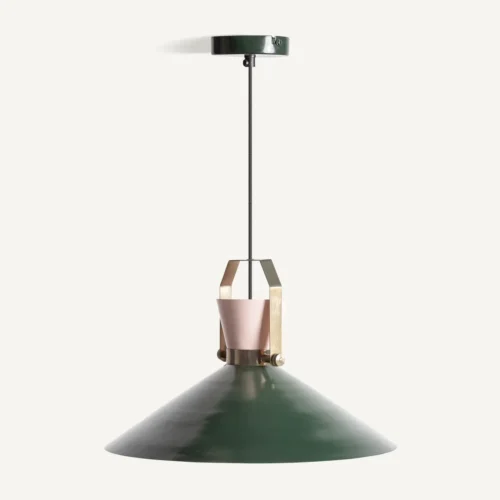 Suspension Beth fer vert et laiton rose Vical Home — vue 2