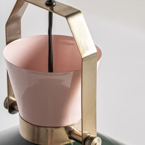 Suspension Beth fer vert et laiton rose Vical Home — vue 3