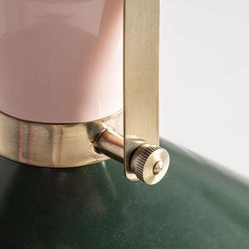 Suspension Beth fer vert et laiton rose Vical Home — vue 4