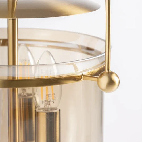 Suspension Caine verre marron fumé Vical Home — vue 3