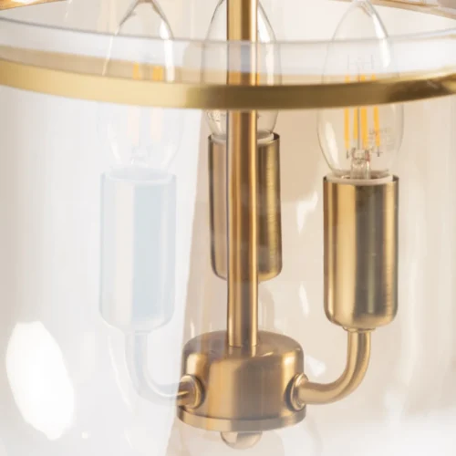 Suspension Caine verre marron fumé Vical Home — vue 4