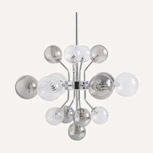 Suspension Carla verre gris fumé Vical Home