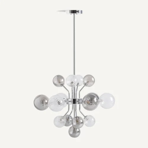 Suspension Carla verre gris fumé Vical Home — vue 2