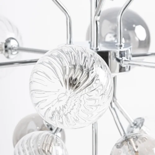 Suspension Carla verre gris fumé Vical Home — vue 3