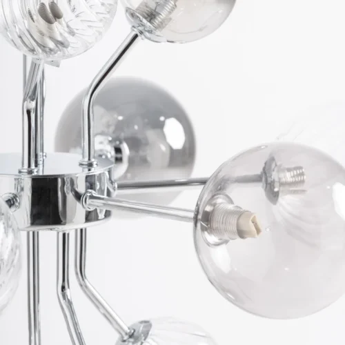 Suspension Carla verre gris fumé Vical Home — vue 5