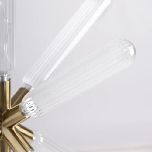 Suspension Cataline verre transparent et bronze Vical Home — vue 4