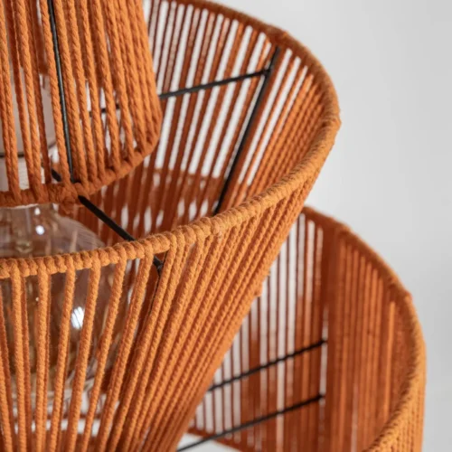 Suspension Coral coton orange Vical Home — vue 5