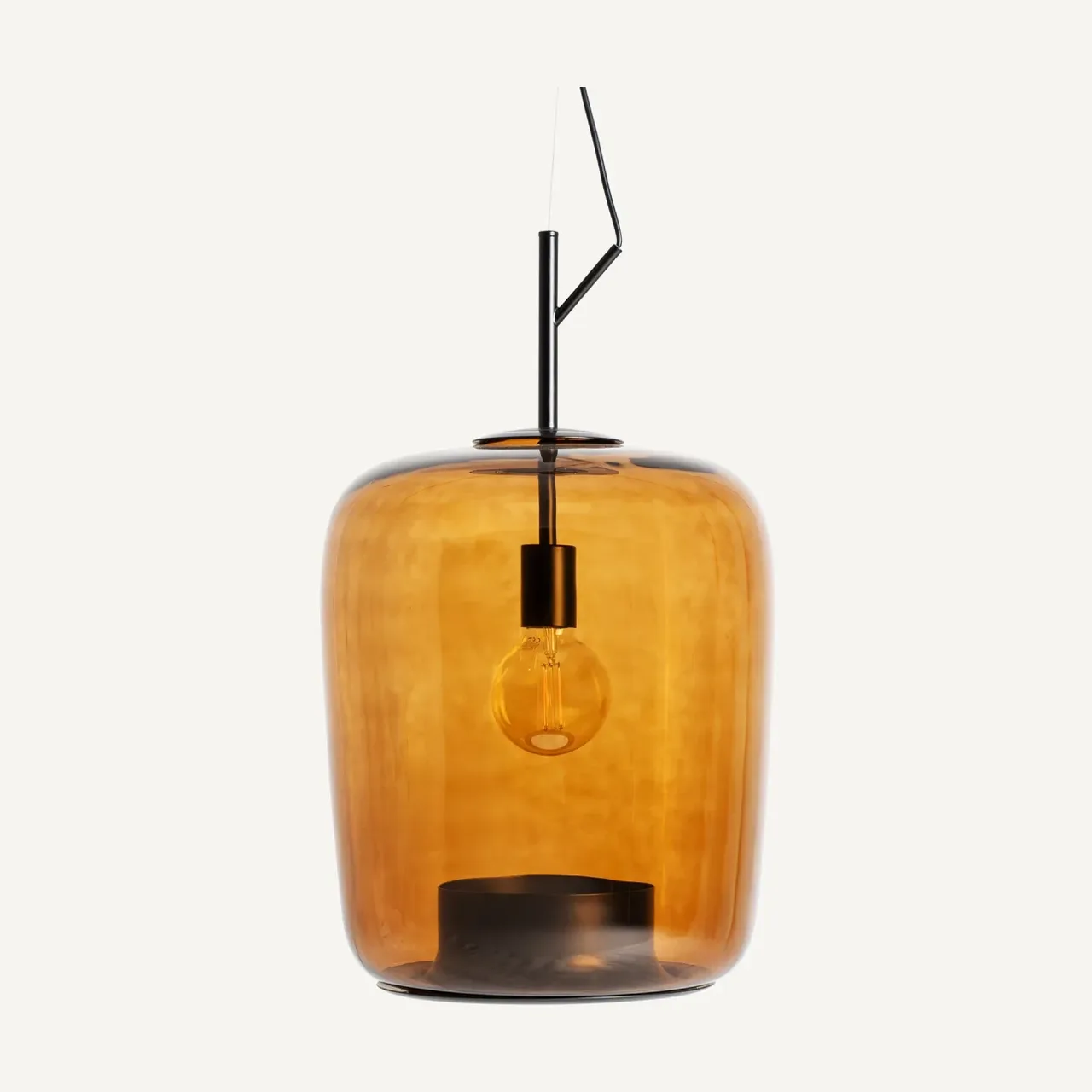 Suspension Cubik verre ambré Vical Home
