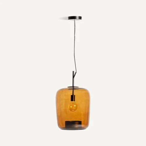 Suspension Cubik verre ambré Vical Home — vue 2