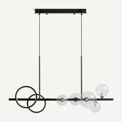 Suspension Daria verre fumé et noir Vical Home — vue 2