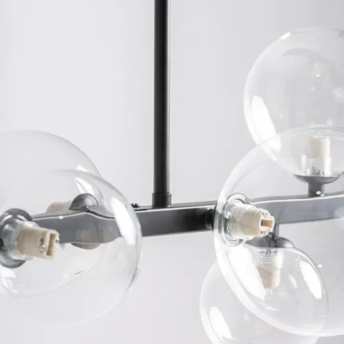 Suspension Daria verre fumé et noir Vical Home — vue 4