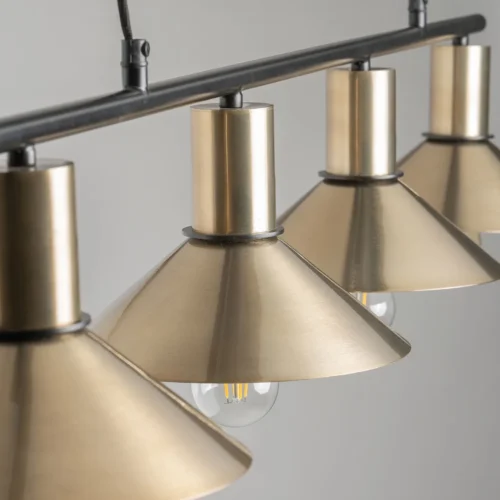 Suspension Elzach fer doré et noir Vical Home — vue 3
