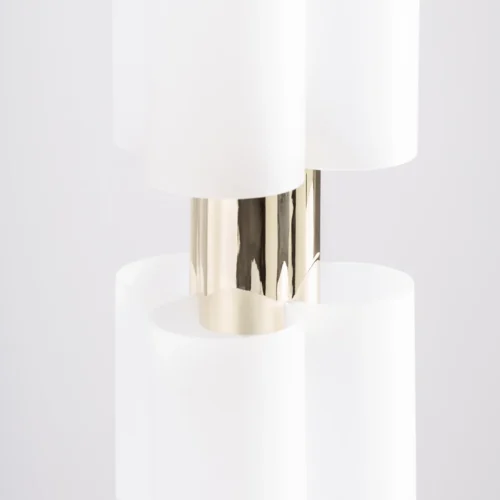Suspension Evalene verre blanc et doré Vical Home — vue 2