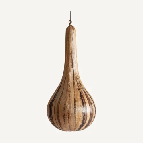 Suspension fibre naturelle marron et résine 34 cm Vical Home