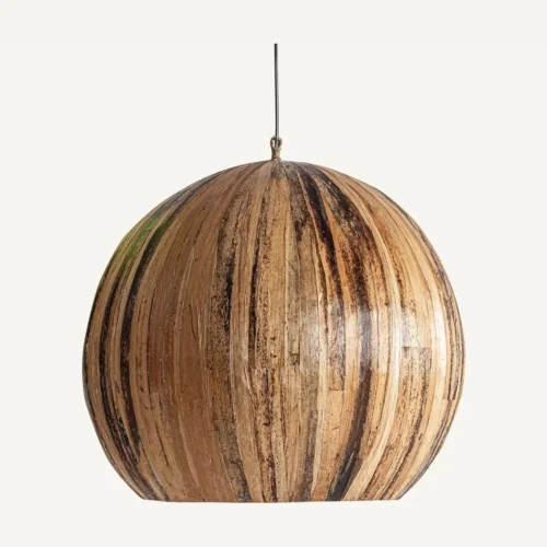 Suspension fibre naturelle marron et résine 57 cm Vical Home