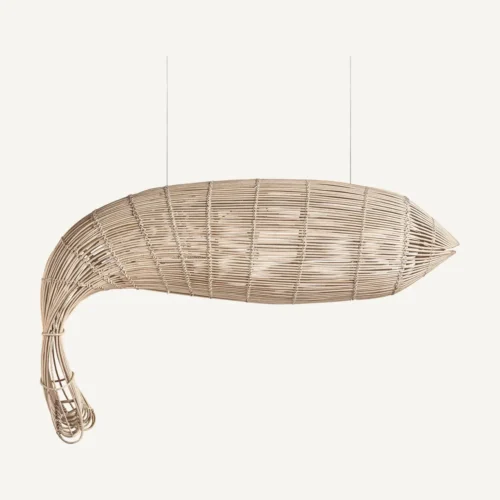 Suspension Fish rotin marron Vical Home
