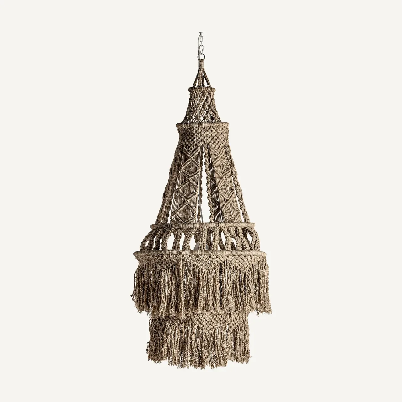 Suspension Frohn coton marron Vical Home