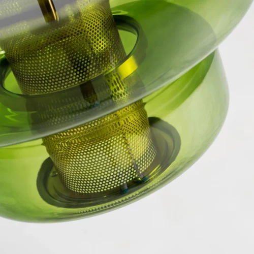 Suspension Gala verre vert et doré Vical Home — vue 5
