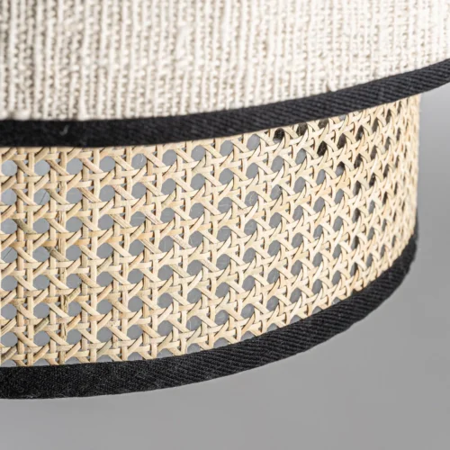 Suspension Glesse rotin et coton Vical Home — vue 4