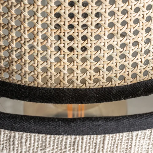Suspension Glesse rotin et coton Vical Home — vue 5