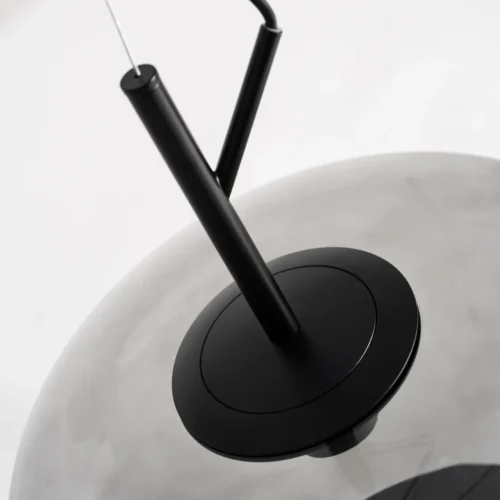 Suspension Helen verre translucide et fer noir Vical Home — vue 3