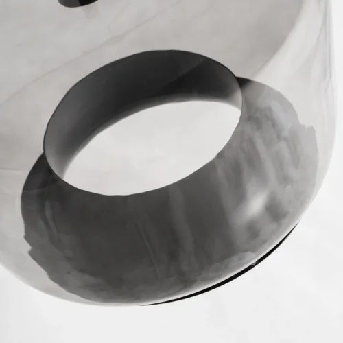 Suspension Helen verre translucide et fer noir Vical Home — vue 4
