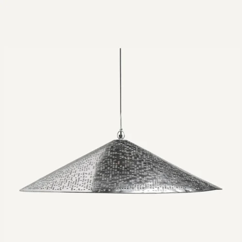 Suspension Jacquard acier argenté 120 cm Vical Home