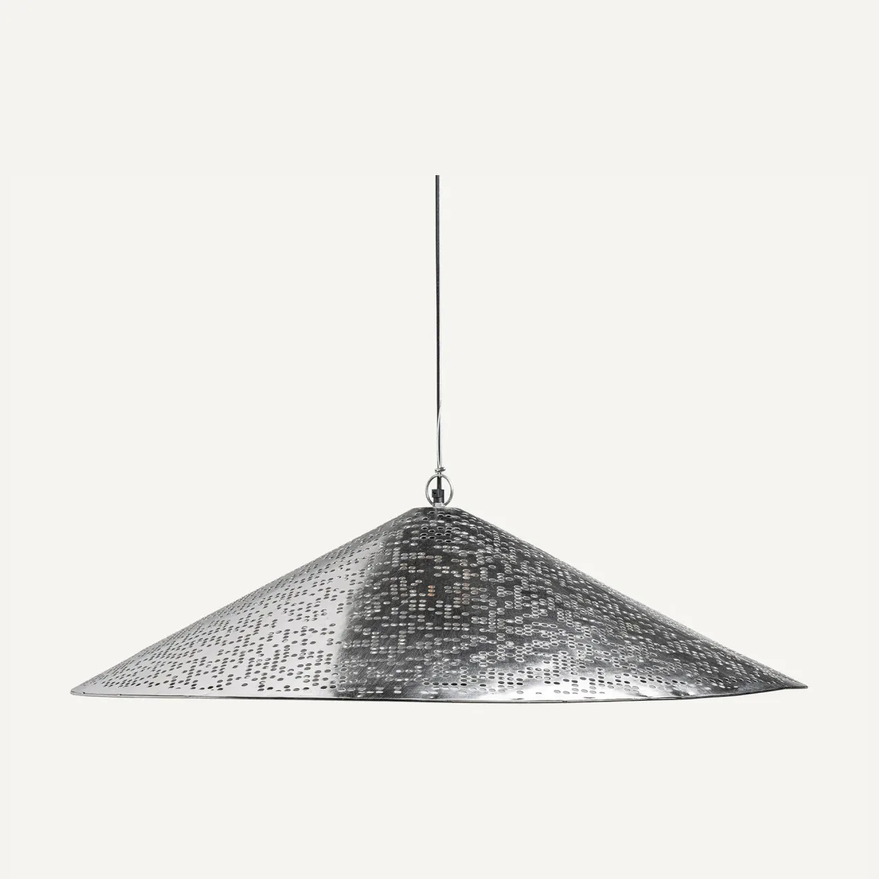 Suspension Jacquard acier argenté 120 cm Vical Home