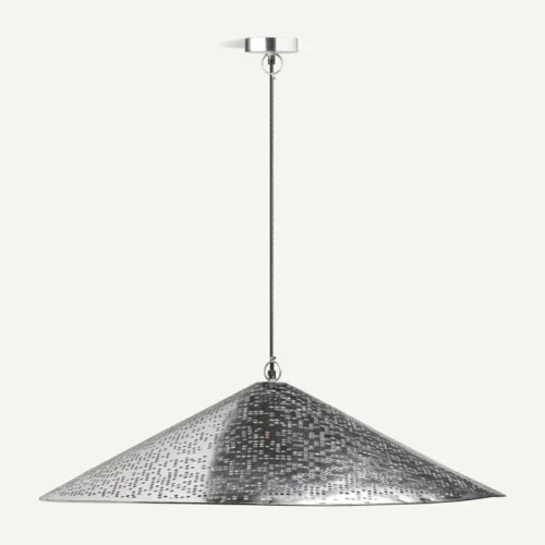 Suspension Jacquard acier argenté 120 cm Vical Home — vue 2