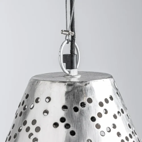Suspension Jacquard acier argenté 120 cm Vical Home — vue 5