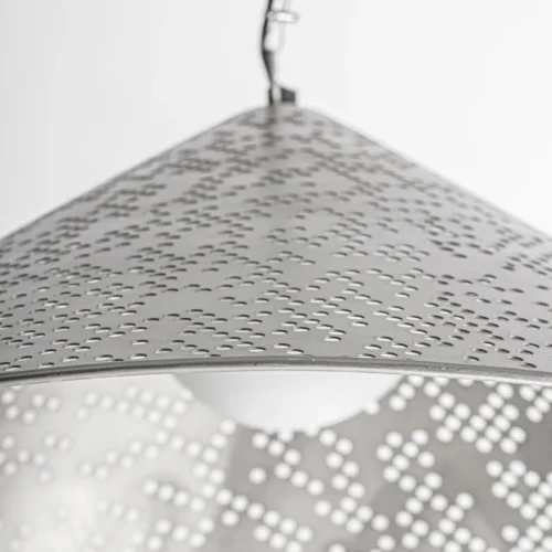 Suspension Jacquard acier argenté 60 cm Vical Home — vue 3
