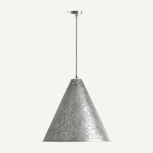 Suspension Jacquard acier argenté 60 cm Vical Home — vue 4