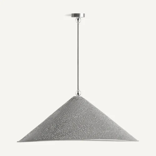 Suspension Jacquard acier argenté 90 cm Vical Home — vue 4