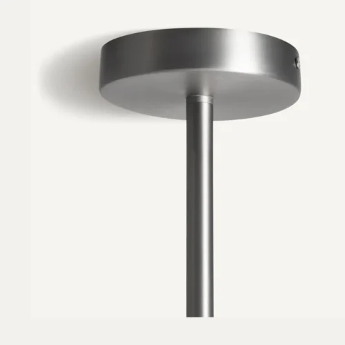 Suspension Jhana acier argenté et verre ambré Vical Home — vue 6