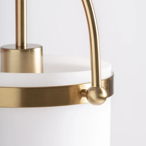 Suspension Kihe verre blanc et vieil or Vical Home — vue 3