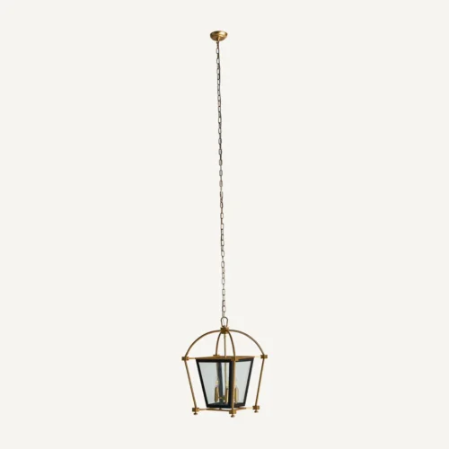 Suspension Kilsset fer noir et verre doré Vical Home — vue 2