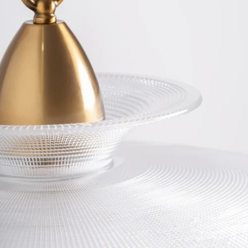 Suspension Leshenia verre texturé et cuivre Vical Home — vue 4