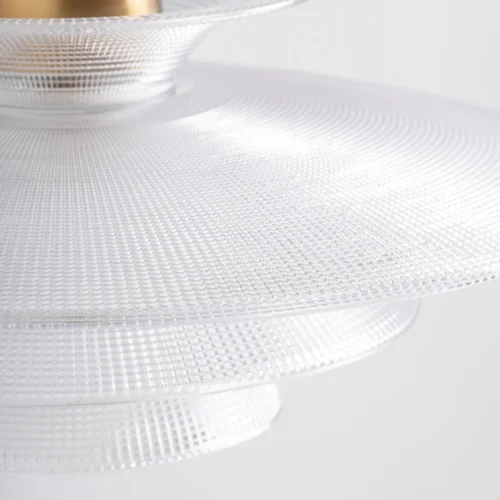 Suspension Leshenia verre texturé et cuivre Vical Home — vue 5
