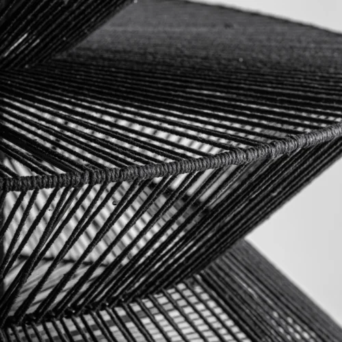 Suspension métal noir et coton Vical Home — vue 3