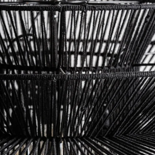Suspension métal noir et coton Vical Home — vue 4