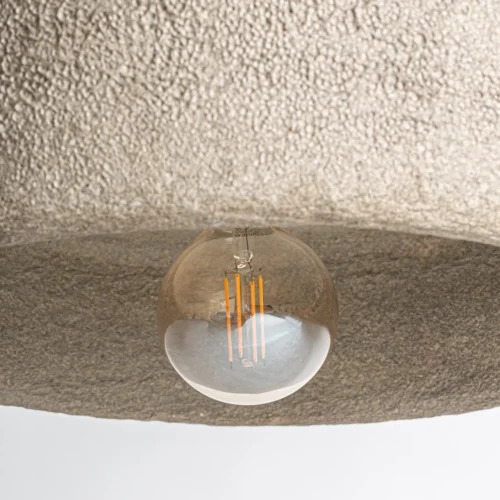 Suspension Moonle papier mâché gris et fer noir Vical Home — vue 4