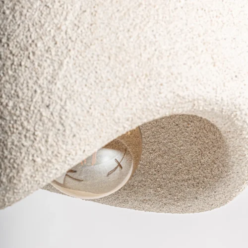 Suspension Nyland résine crème et jute 42 cm Vical Home — vue 7