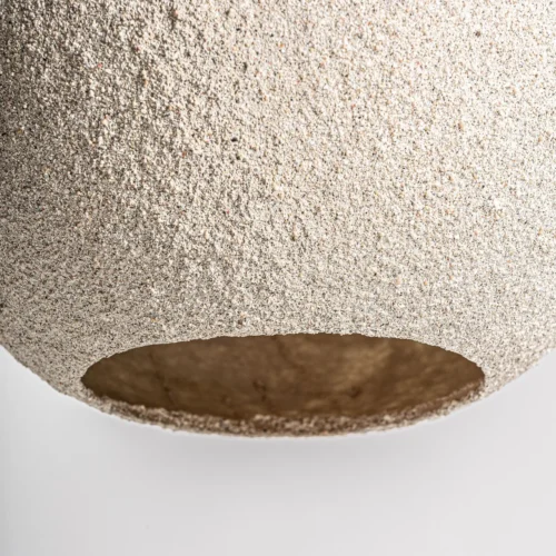 Suspension Nyland résine crème et jute 44 cm Vical Home — vue 4
