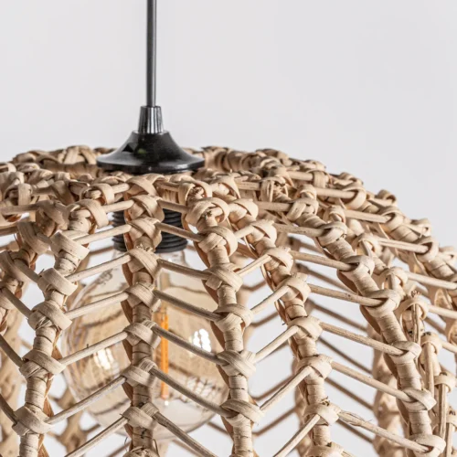 Suspension Plissé Rattan rotin marron Vical Home — vue 4