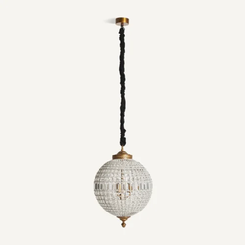 Suspension Pluwig laiton doré et verre 51 cm Vical Home — vue 2