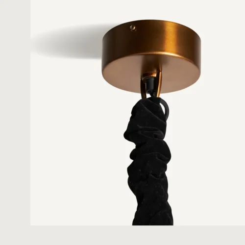 Suspension Pluwig laiton doré et verre 51 cm Vical Home — vue 5