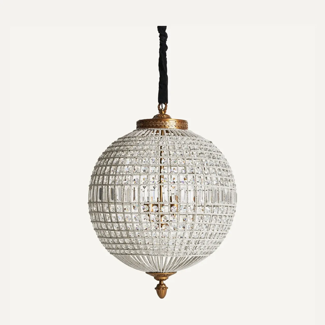Suspension Pluwig laiton doré et verre 64 cm Vical Home