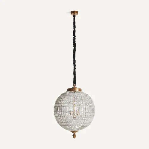 Suspension Pluwig laiton doré et verre 64 cm Vical Home — vue 2